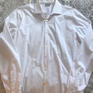 Men’s white button down shirt. 15.5x34/35